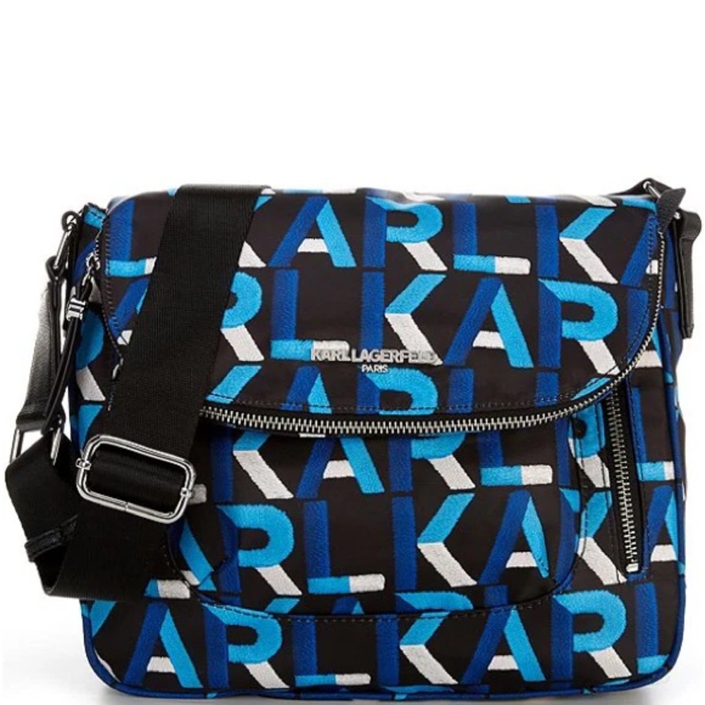 KARL LAGERFELD PARIS Cara Nylon Messenger Bag